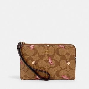 coach pink butterfly bolsa